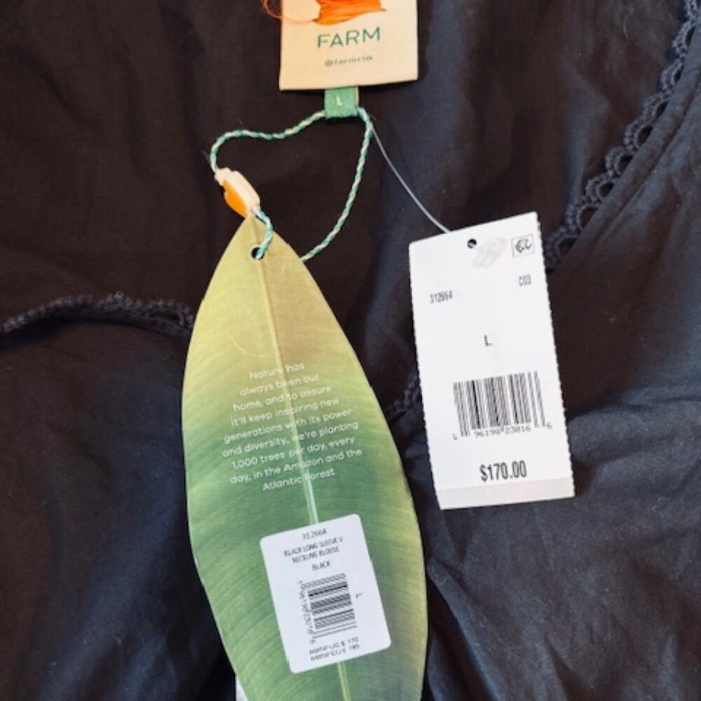 FARM Rio Black Ruffled Top - Picture 6 of 6